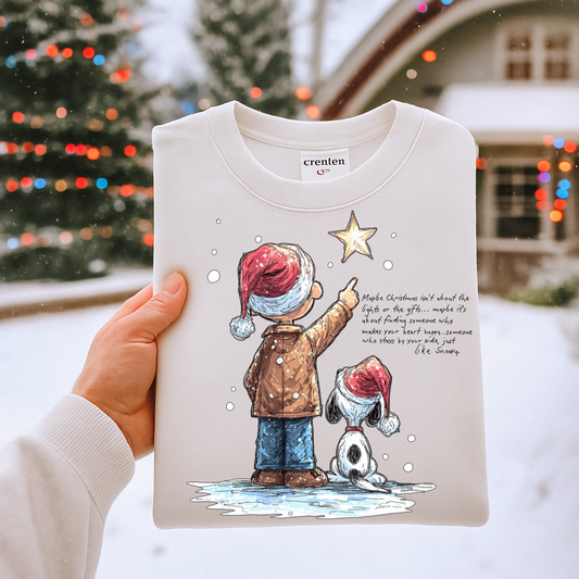 DTF Transfer Winter Magic Charlie & Dog Christmas