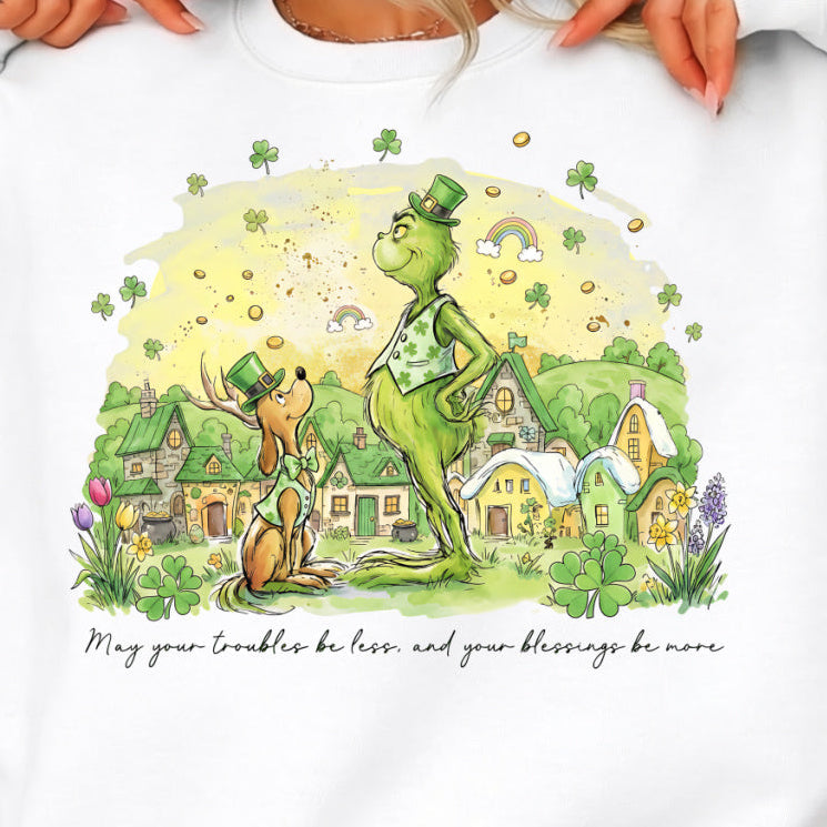 DTF Transfer – May Your Troubles Be Less Irish Quote