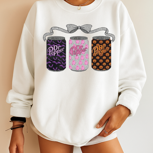 Sweatshirt Hoody Dr Peppper Halloween Trio