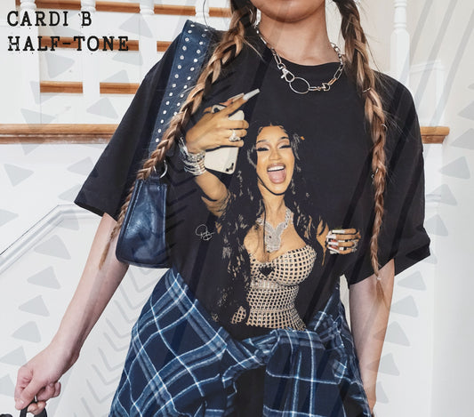 DTF Transfer Halftone HIP HOP Music