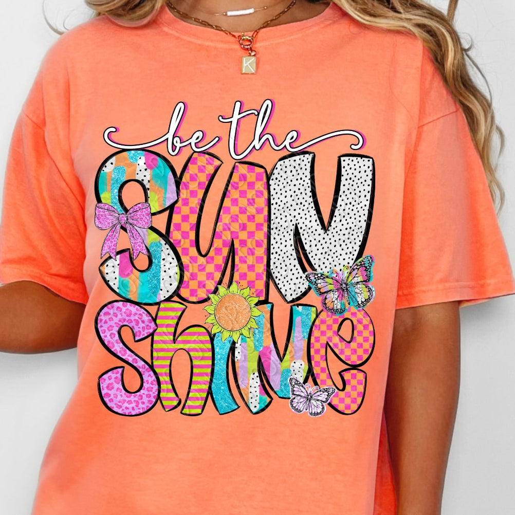 DTF Transfer Be The Sunshine Retro Inspirational