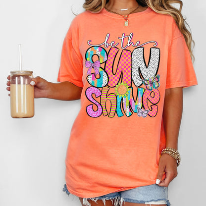 DTF Transfer Be The Sunshine Retro Inspirational