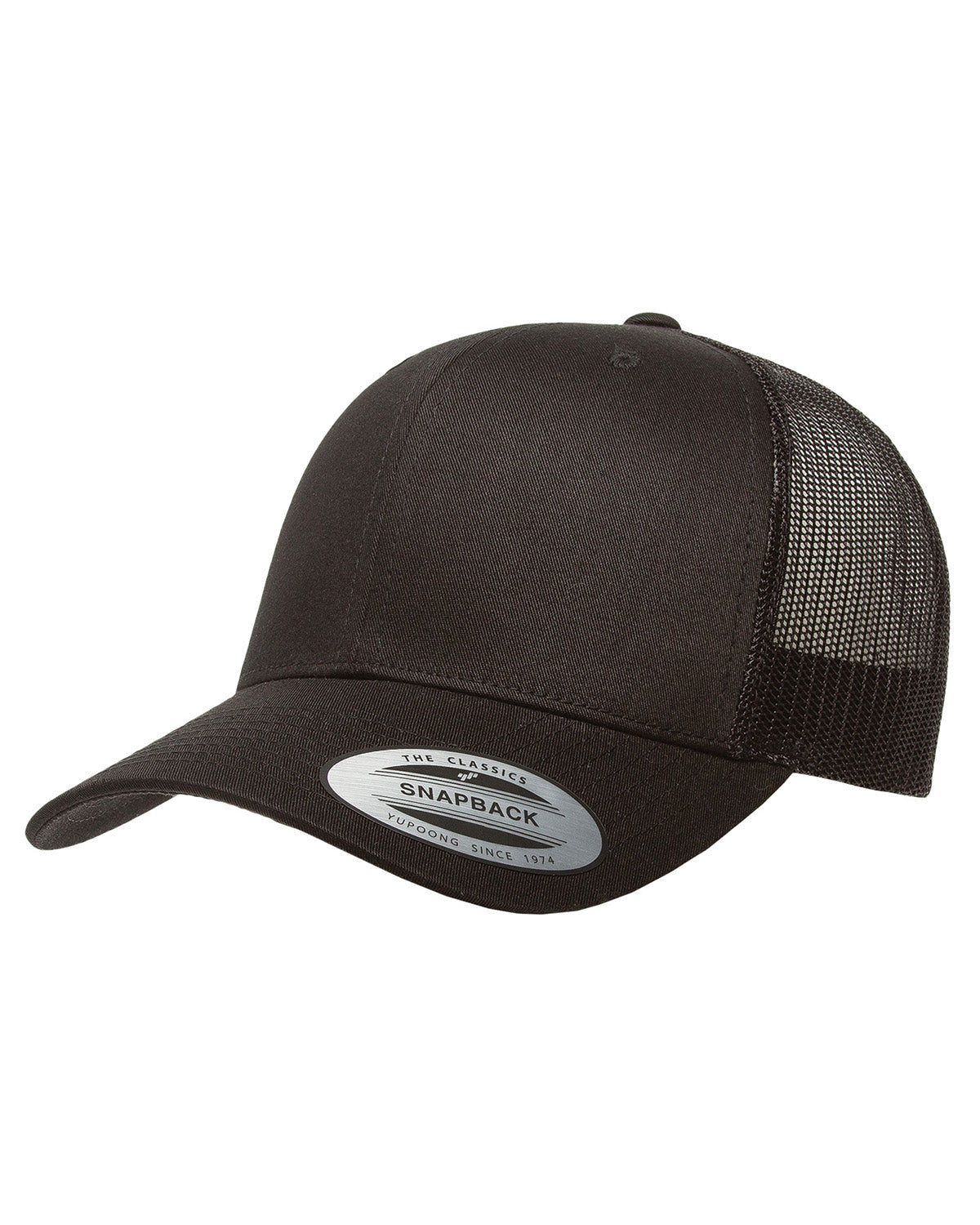 Adult Retro Trucker Cap - BLACK
