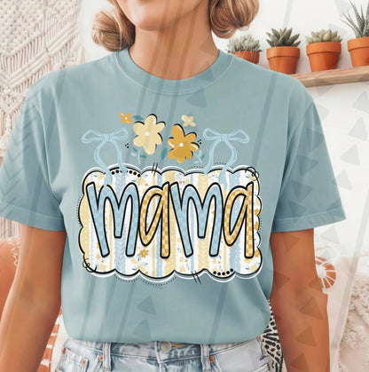 DTF Transfer Mimi Gigi Mama Vintage Floral Family