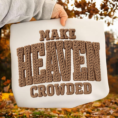 Sweatshirt  – Make Heaven Crowded Style Knit Texture Lettering