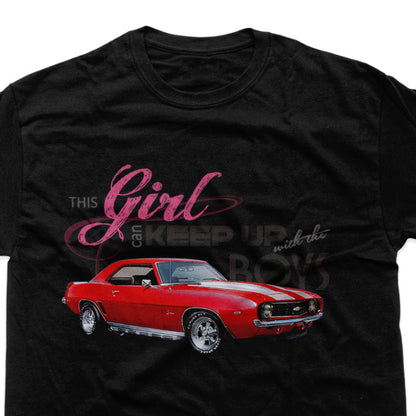 DTF Transfer This Girl Can Keep Up – Muscle Car Design