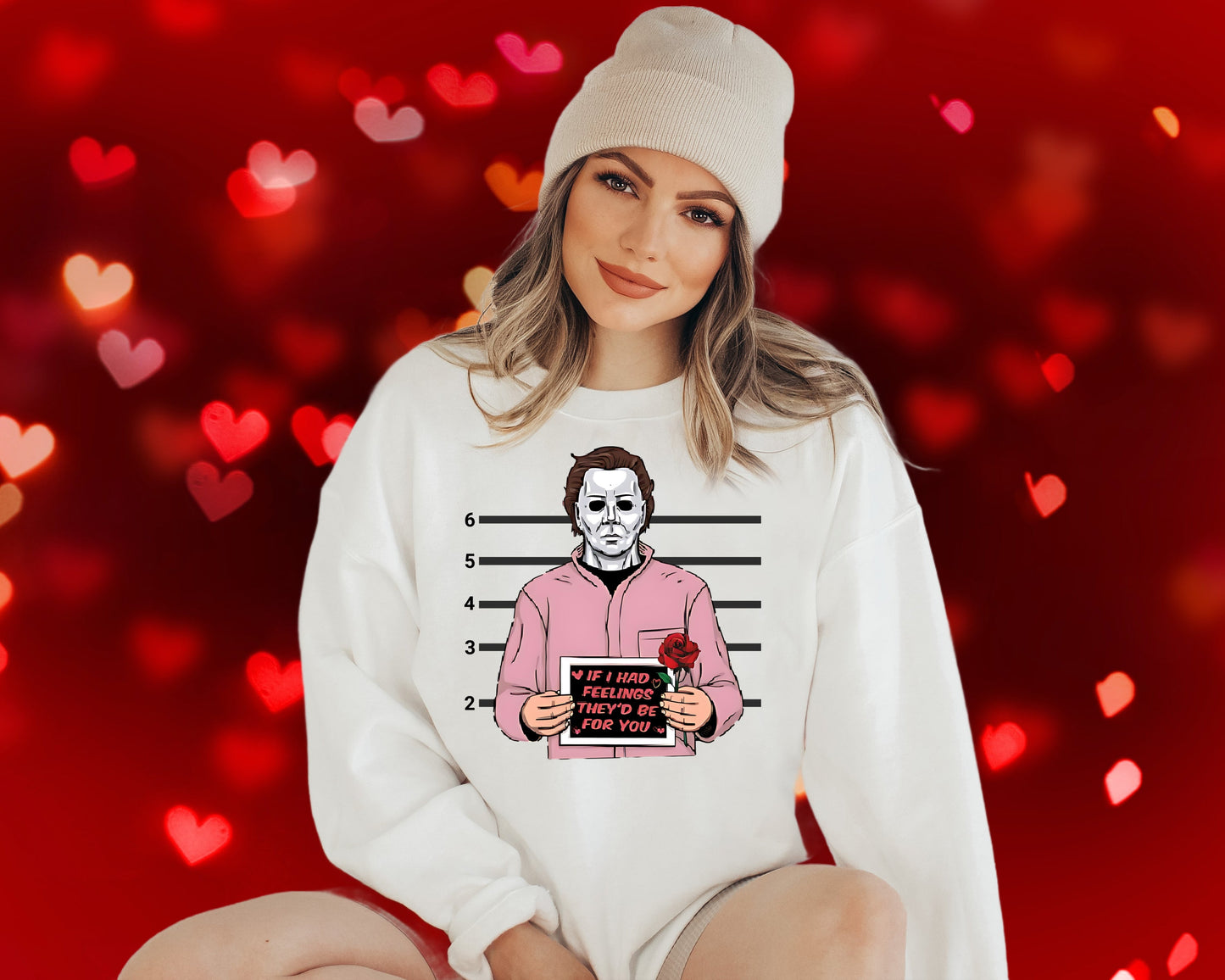 Sweatshirt T-Shirt Crewneck Valentines - If I Had Feelings, They’d Be for You