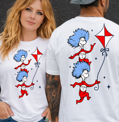 DTF Transfer Playful Blue-Haired The THINGS