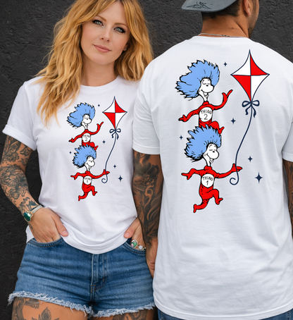 DTF Transfer Playful Blue-Haired The THINGS
