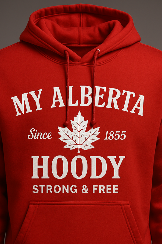 DTF Transfer My Alberta Hoody – Since 1855 | Strong & Free Maple Leaf Print