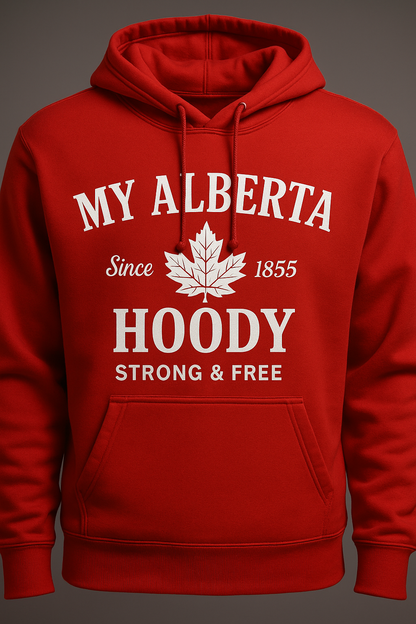 DTF Transfer My Alberta Hoody – Since 1855 | Strong & Free Maple Leaf Print