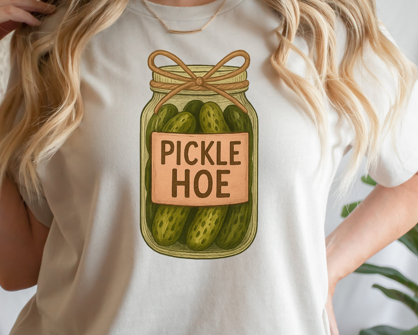 T-Shirt Sweatshirt Crewneck Pickle Hoe – Funny Jar Design with Pickles & Sass