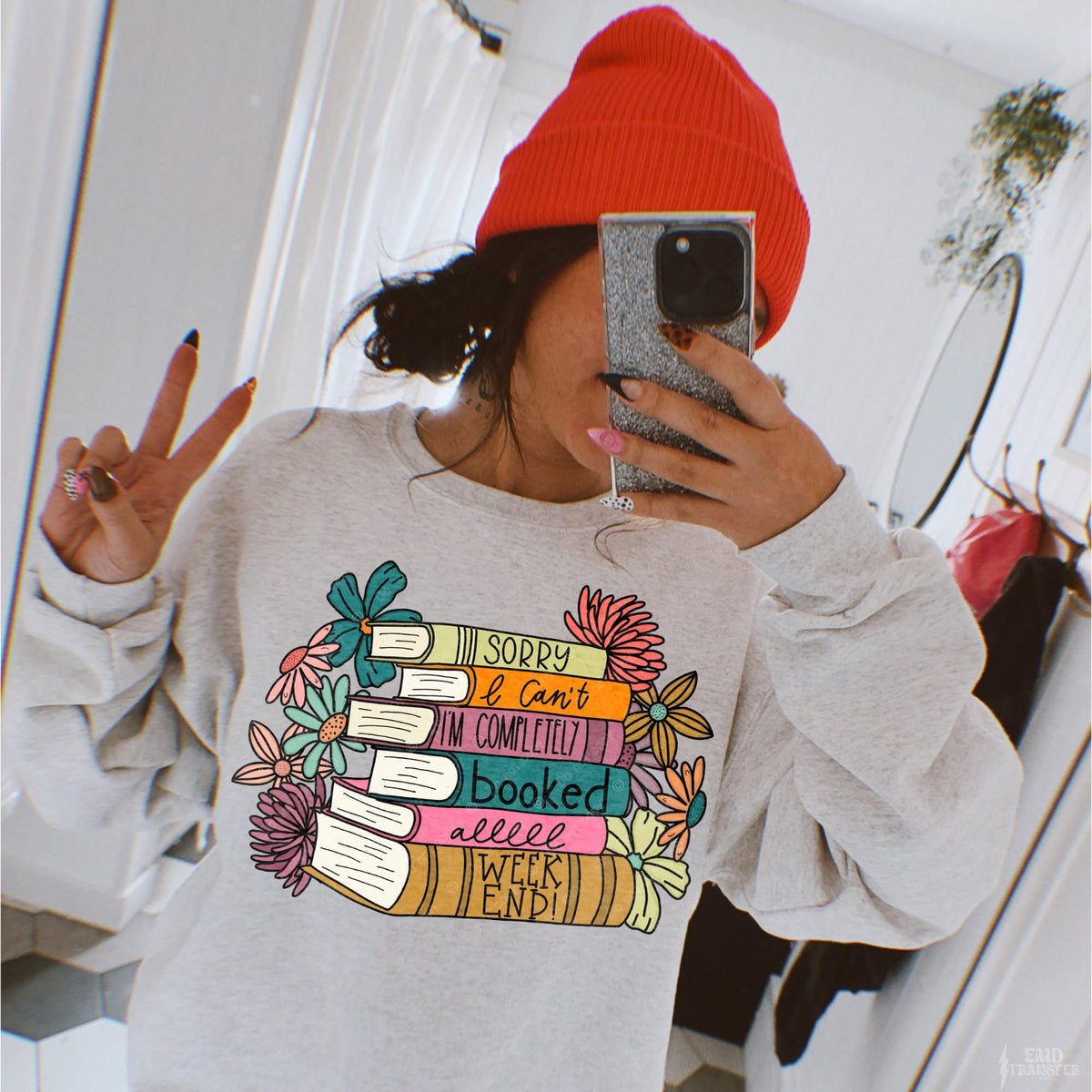 Sorry I Can't – I'm Completely Booked All Weekend DTF transfer design preview; garment not included