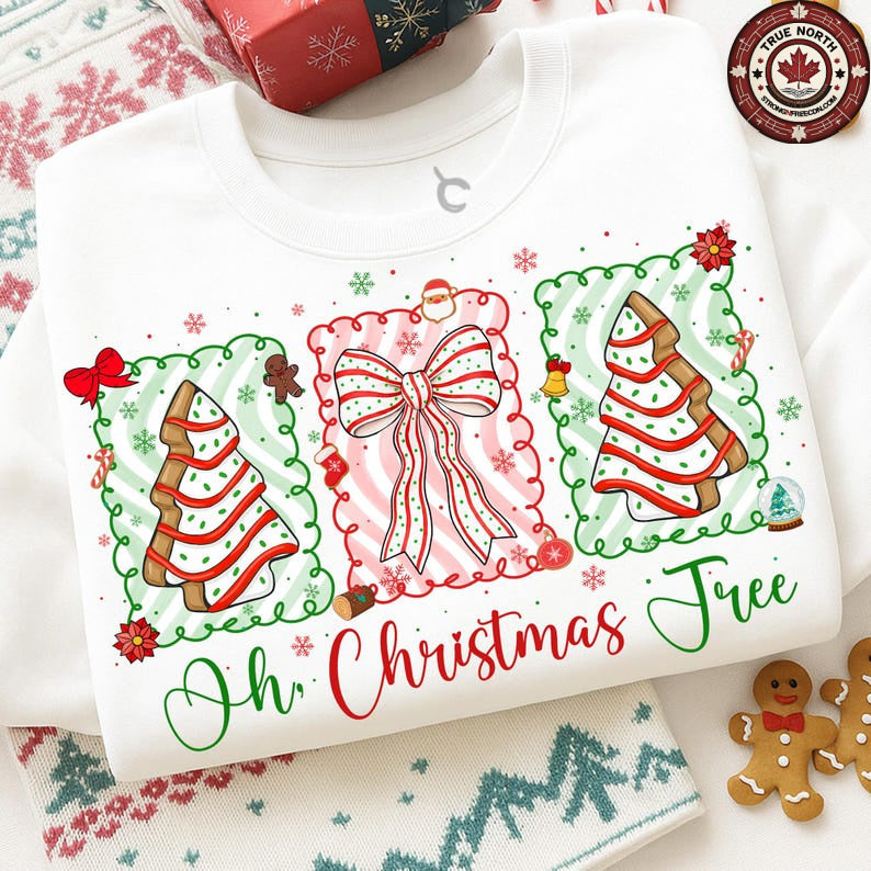 Sweatshirt Hoody – Oh Christmas Tree Holiday Bow Design