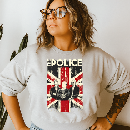 DTF Transfer – British Punk Rock Trio Union Jack Inspired Graphic