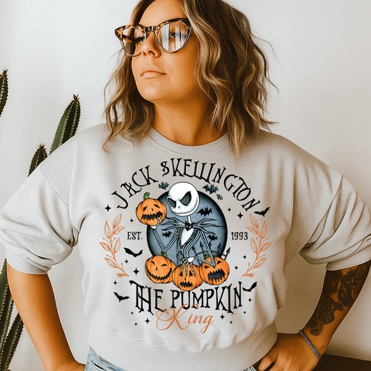 DTF Transfer Jack Skellingtonn Halloween Pumpkins Design