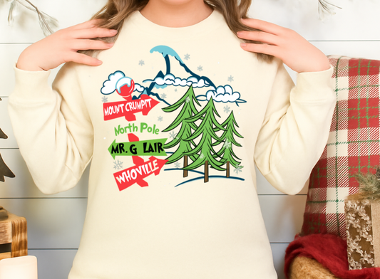 DTF Transfer Mount Crumpit Holiday Crewneck