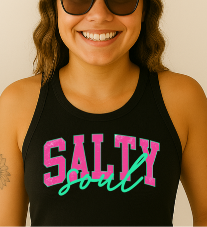 T-Shirt Crewneck Hoody – Salty Soul Retro Bold