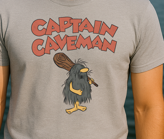 DTF Transfer Funny Caveman Character Graphic
