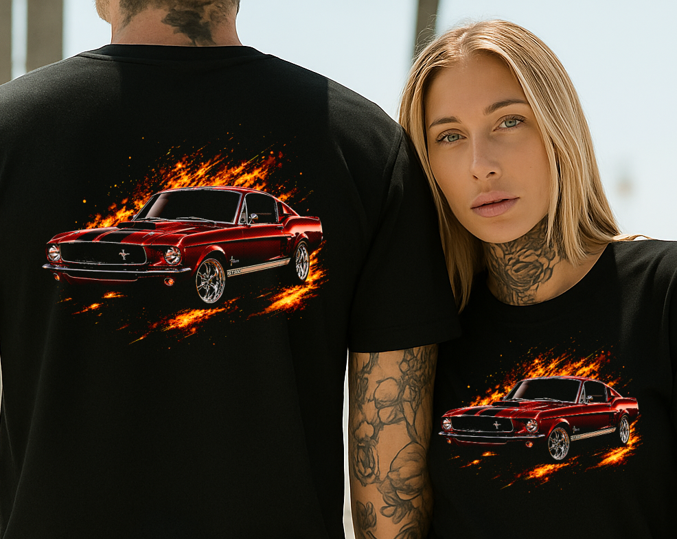 DTF Transfer Halftone 1967 Shelby GT500.