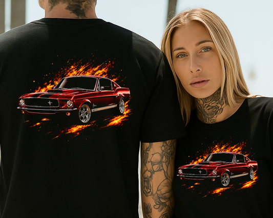DTF Transfer Halftone 1967 Shelby GT500.