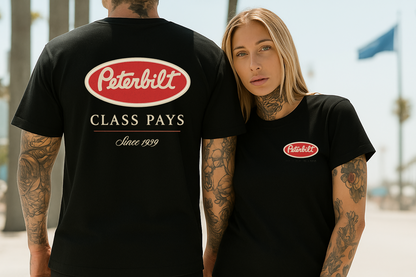 DTF Transfer Peterbiltt Logo – Class Pays Since 1999 Trucking Design