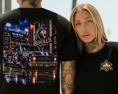 Printed Halftone - Victoria Royals Chevrolet C10 Pickup Truck - On Darks Only