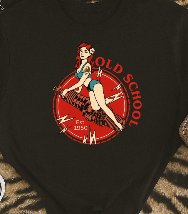 DTF Transfer Gear Heads – Old School Pin-Up