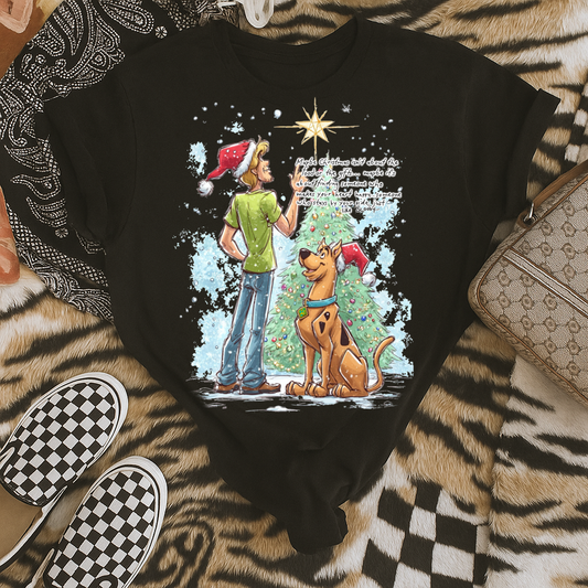 DTF Transfer – Holiday Mystery Duo Christmas Star Scene