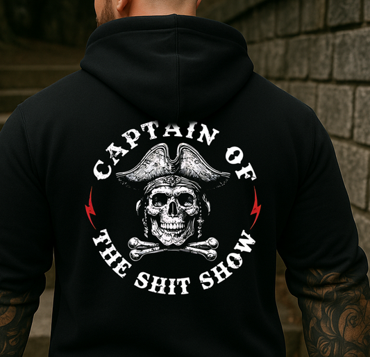 DTF Transfer Pirate Skull “Captain of the Sh!t Show”
