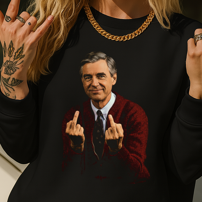 DTF Transfer Vintage TV Host Mr R Inspired Parody