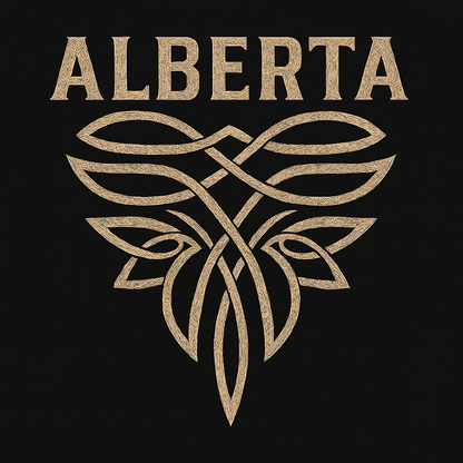 T-Shirt Or Sweatshirt Crewneck  Alberta Tribal Pattern – Western Provincial Pride Graphic