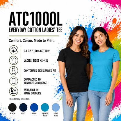 ATC™ EVERYDAY COTTON LADIES' TEE - ATC1000L