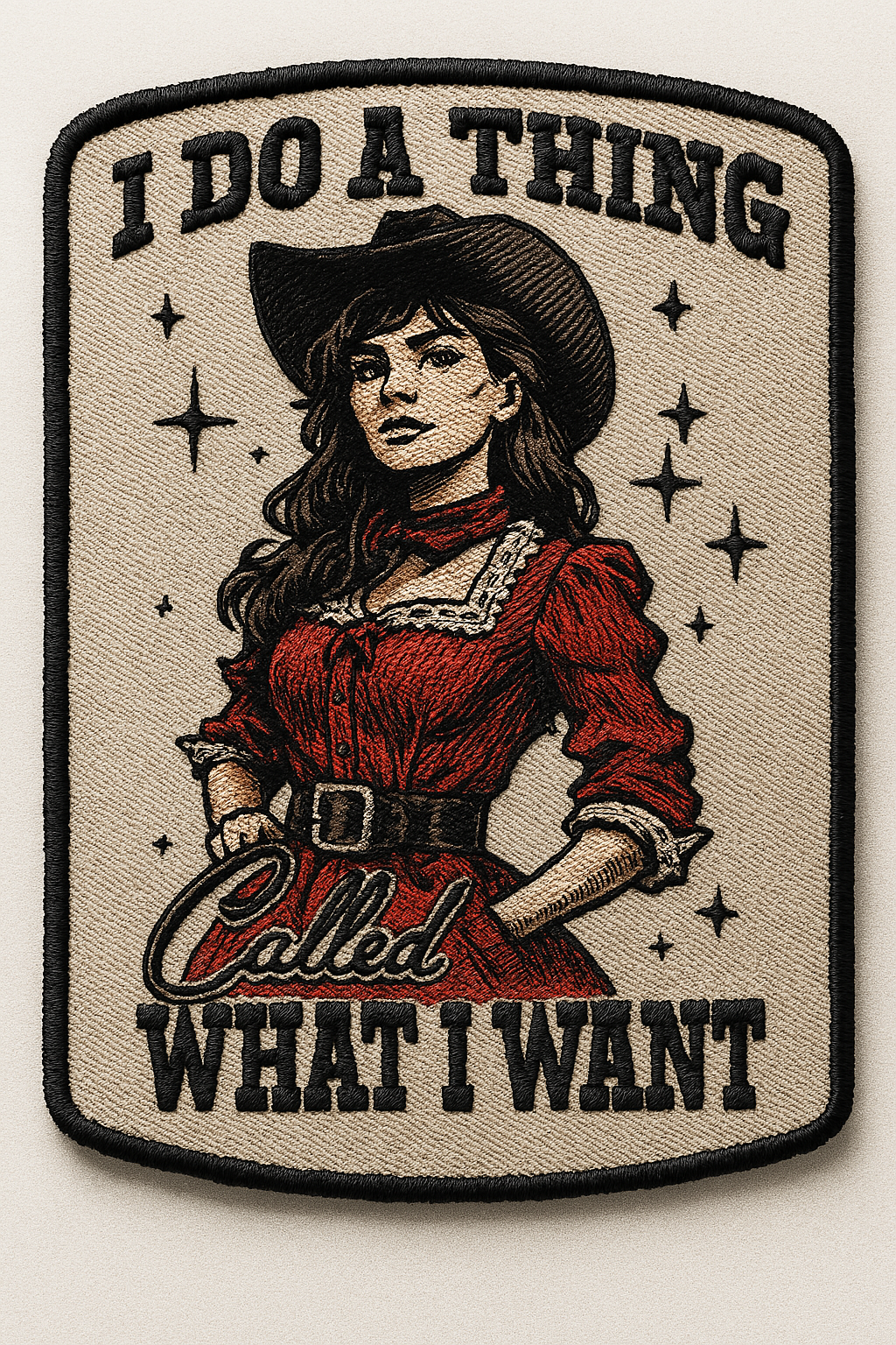 Embroidered-Effect DTF Transfer  I do A THING what I want
