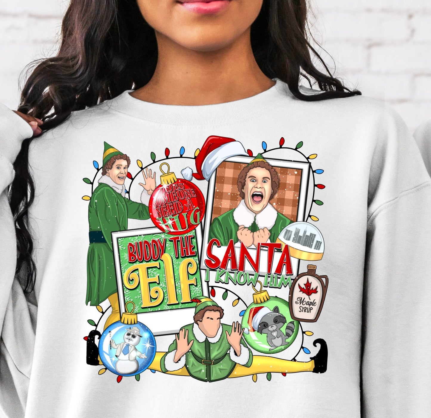 Sweatshirt Hoodie Or T-Shirt  Christmas Buddy Parody