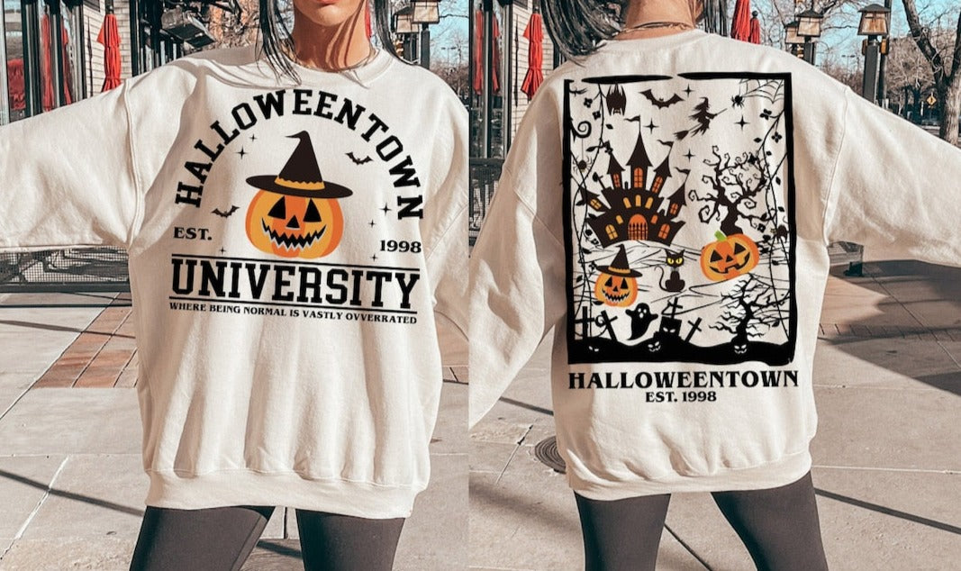 DTF Transfer Fall Halloween Town University