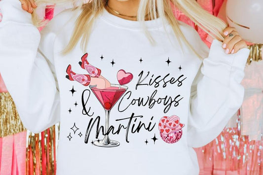 Sweatshirt Or T-Shirt Hoodie  Happy Valentine Kiss Cowboy