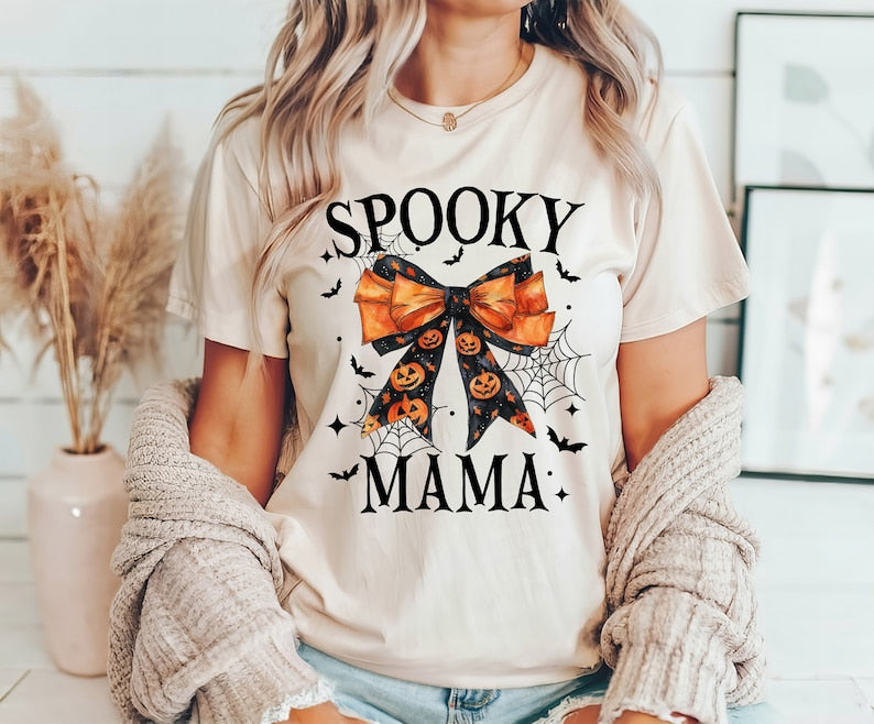 DTF Transfer Fall Halloween Pumpkins Spooky Mama