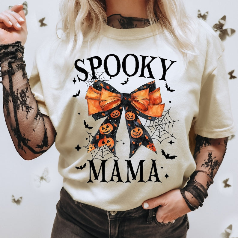 DTF Transfer Fall Halloween Pumpkins Spooky Mama