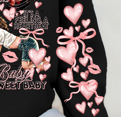 Sweatshirt Hoodie Crewneck T-Shirt  Happy Valentines Classic  Baby Corner  #2
