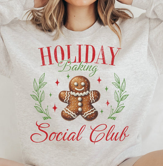 Sweatshirt Hoodie or T-Shirt Christmas Happy Baking Holidays