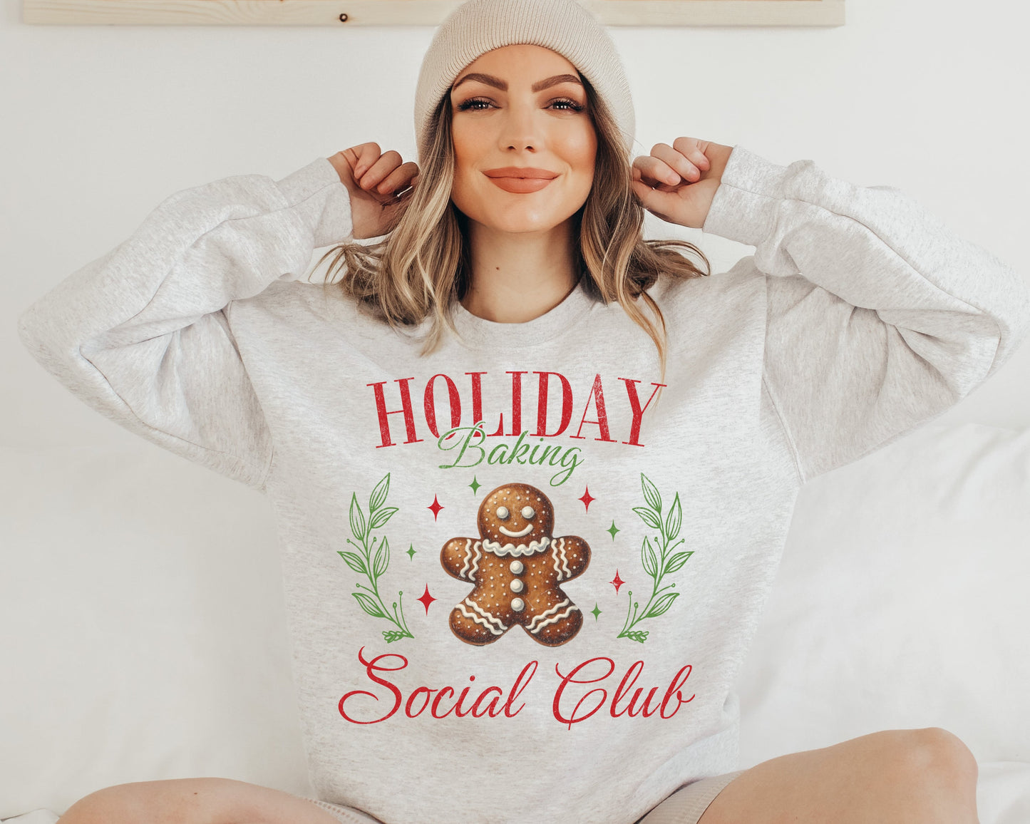 Sweatshirt Hoodie or T-Shirt Christmas Happy Baking Holidays