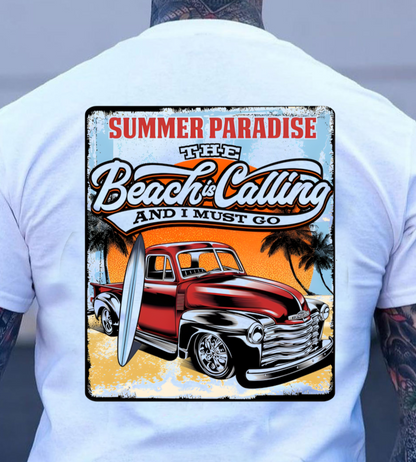 Sweatshirt Hoodie Or T-Shirt  Gear Heads Trucks The Beach Is Calling I Must Go