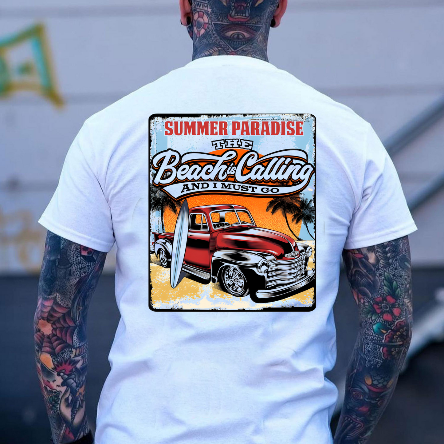 Sweatshirt Hoodie Or T-Shirt  Gear Heads Trucks The Beach Is Calling I Must Go