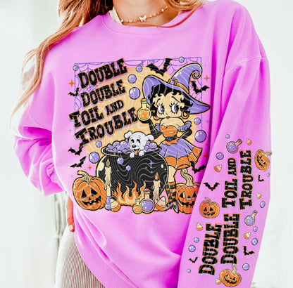 Sweatshirt or T-Shirt Hoodie Fall Halloween Betty Boop Vintage