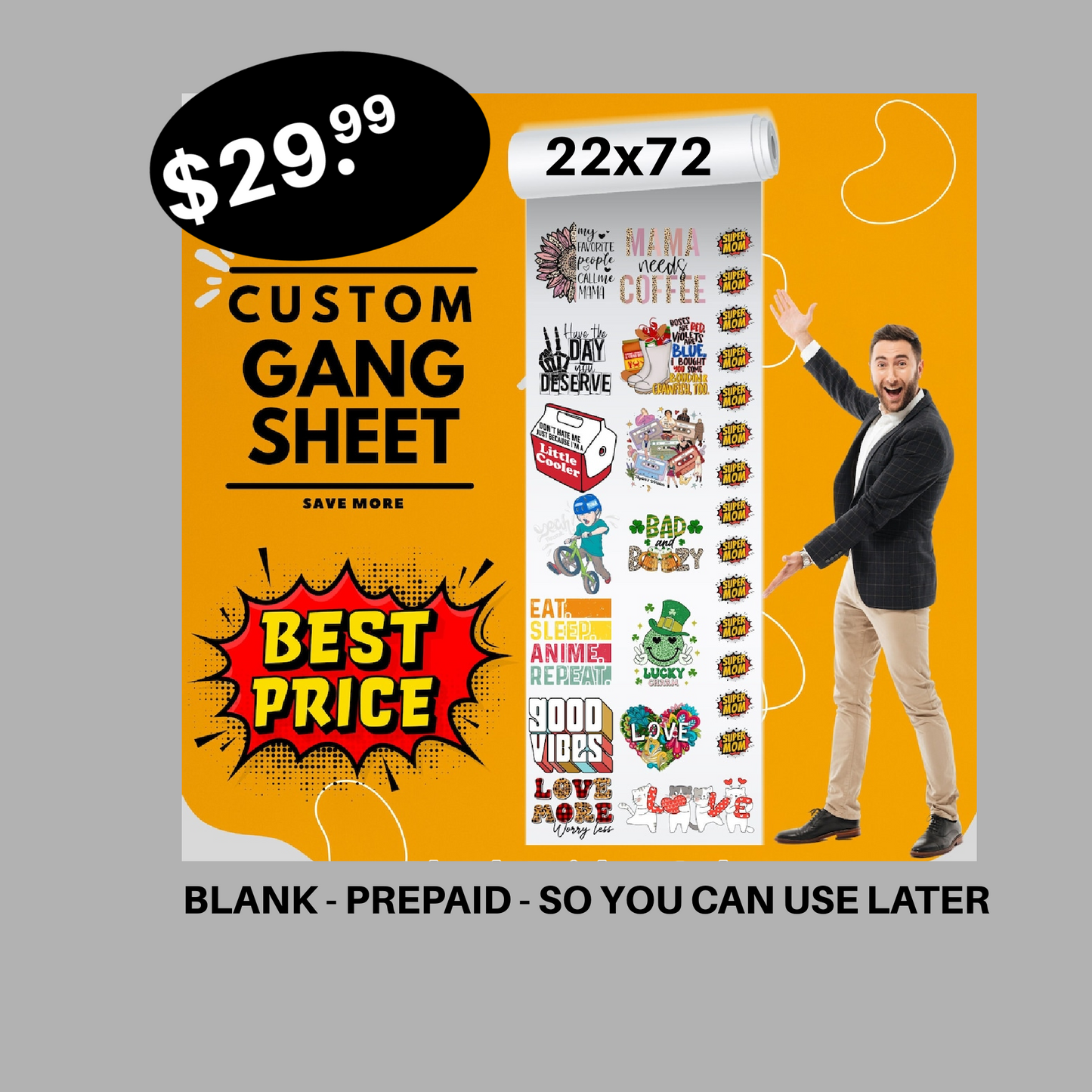 Prepaid - Boxing Day Sale  Gang Sheet Sale Prepaid