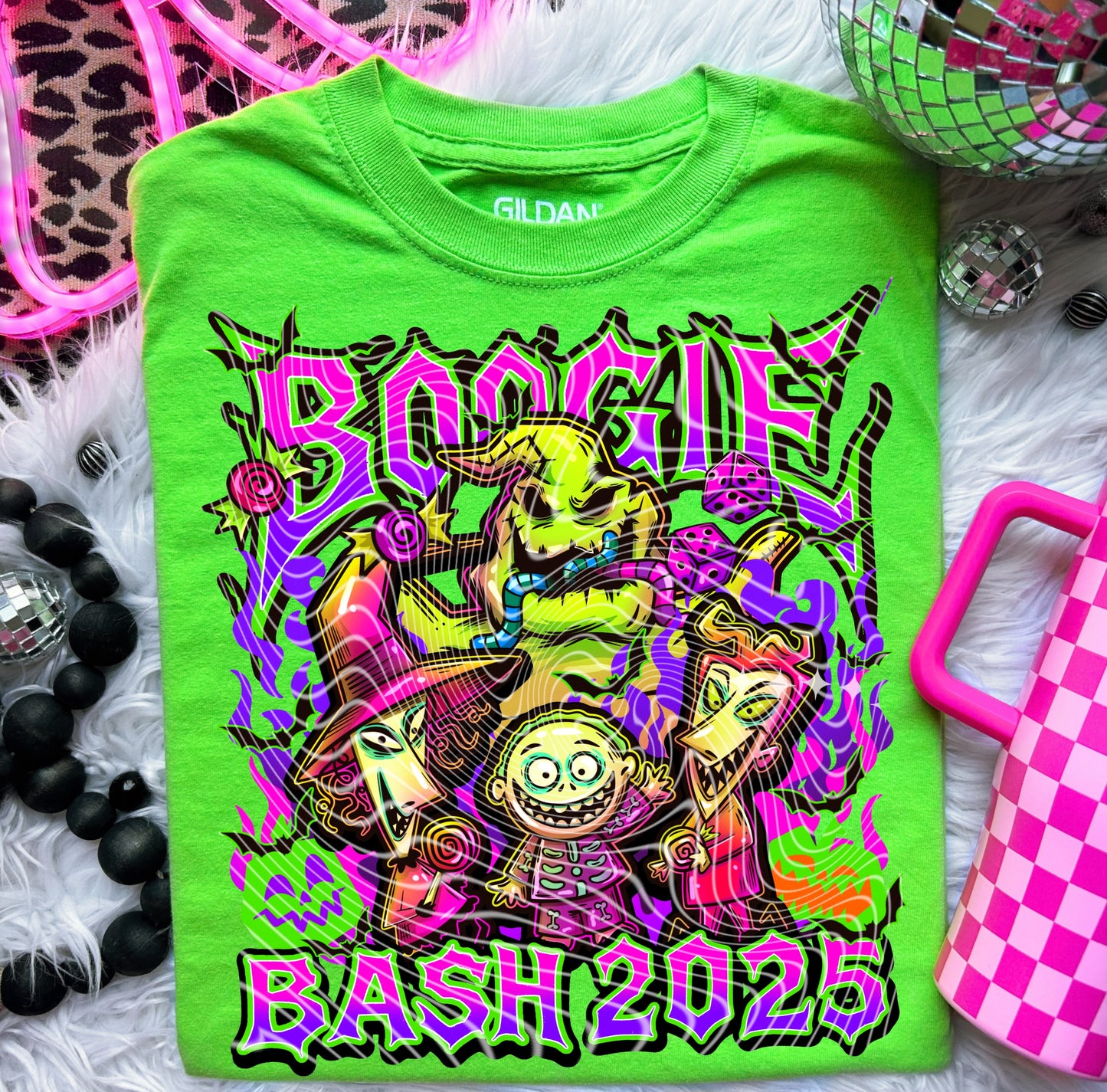 DTF Transfer Boogiee Bash 2025 Halloween Sleeve Sweatshirt