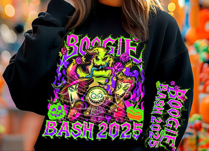 DTF Transfer Boogiee Bash 2025 Halloween Sleeve Sweatshirt