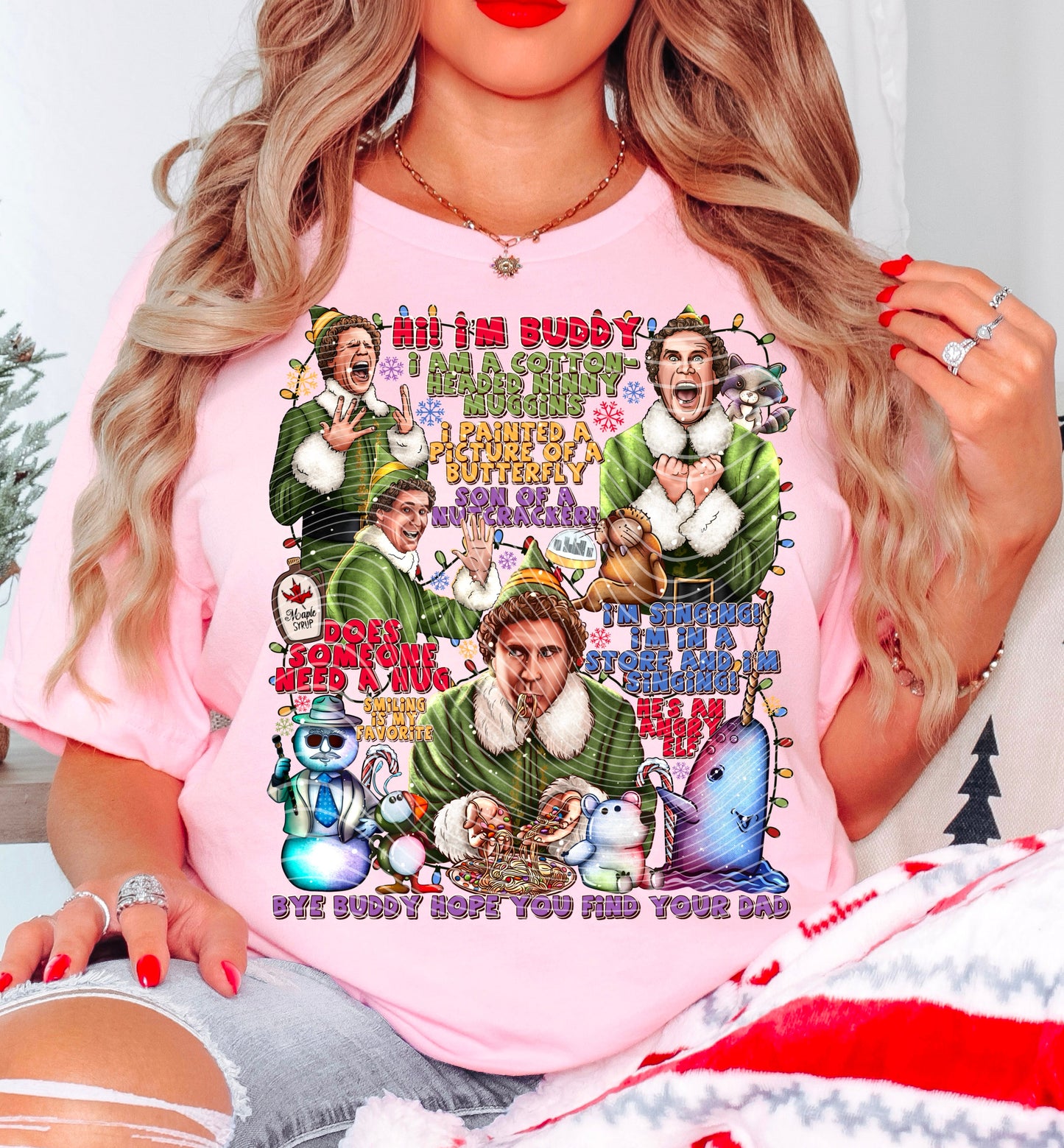 Sweatshirt Hoodie T-Shirt Christmas Elf Parody