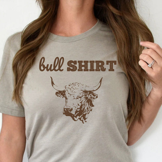 DTF Transfer Bull Shirt Western Ranch